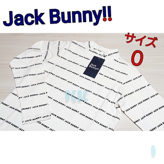 ジャックバニー(JACK BUNNY!!)の新品 【サイズ０】【ホワイト】ジャックバニー 長袖シャツ ゴルフウェア(ウエア)