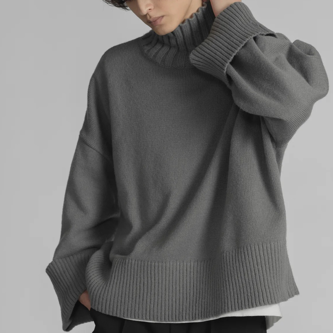 BEAUTY&YOUTH UNITED ARROWS(ビューティアンドユースユナイテッドアローズ)のFIRM RIB TURTLE-NECK SHORT KNIT メンズのトップス(ニット/セーター)の商品写真