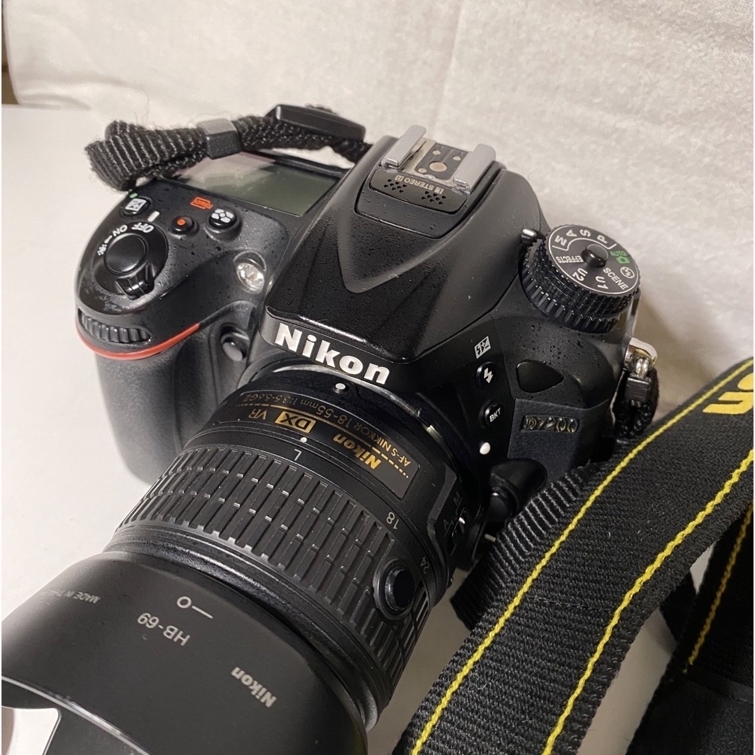 D7200レンズキット　レンズフィルター、フード、キャップ付きd7200