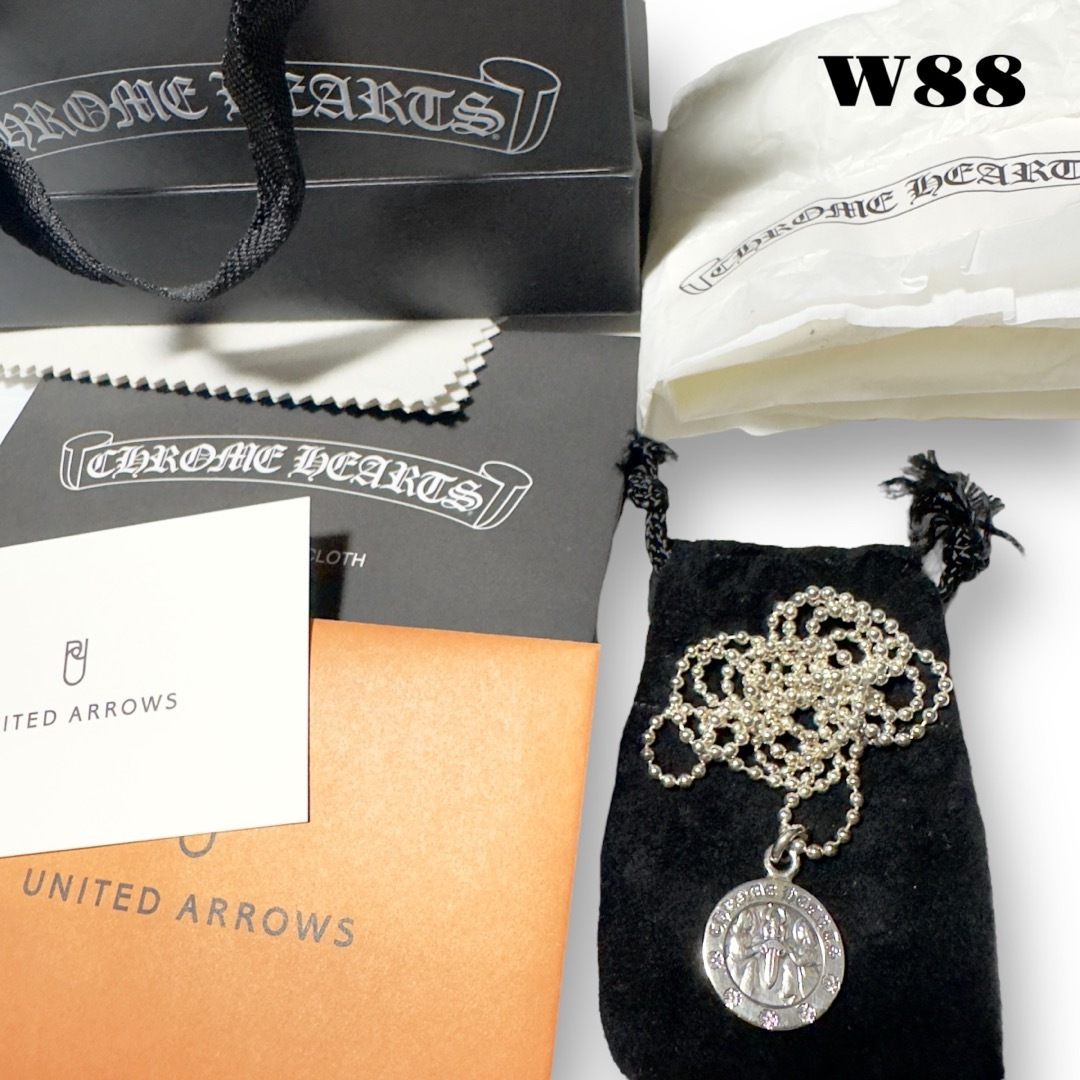 希少品！ CHROME HEARTS ネックレス エンジェル メダル シルバー銀