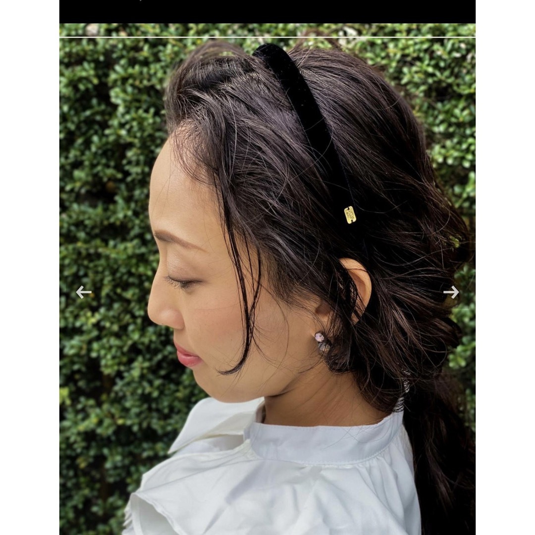 acca(アッカ)の新品　acca黒カチューシャ レディースのヘアアクセサリー(カチューシャ)の商品写真