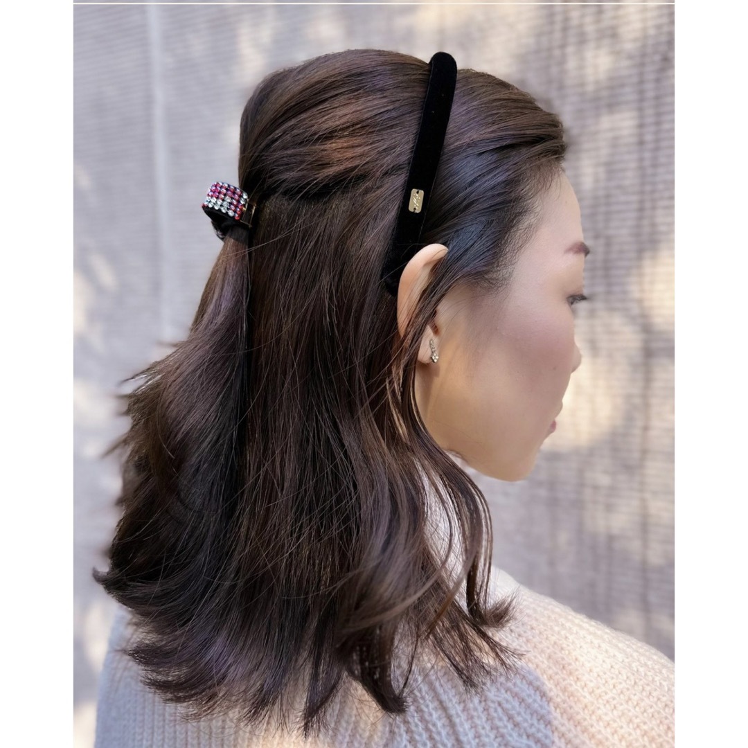 acca(アッカ)の新品　acca黒カチューシャ レディースのヘアアクセサリー(カチューシャ)の商品写真