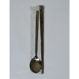 ステンレス製スプーンと箸のセット　スッカラ(カトラリー/箸)