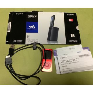 ソニー(SONY)のSONY ウォークマン Eシリーズ NW-E063K(R)(ポータブルプレーヤー)