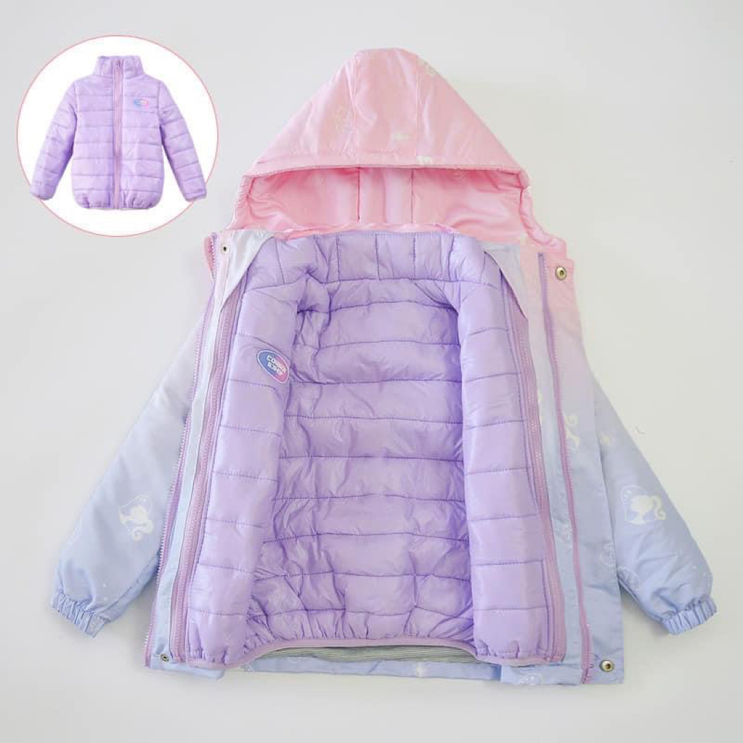 【新商品】 ダウン ウインドブレーカー セット 女の子 プリンセス 綺麗 140