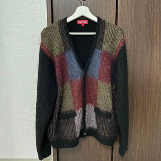 シュプリーム(Supreme)の22ss Supreme Brushed Grid Cardigan(カーディガン)