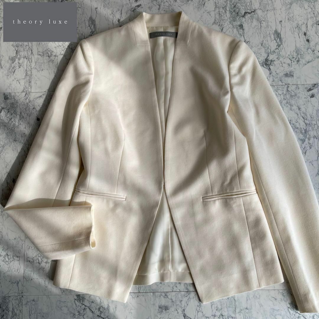 Theory luxe - 美品 セオリーリュクス SAXONY SOFT ノーカラー