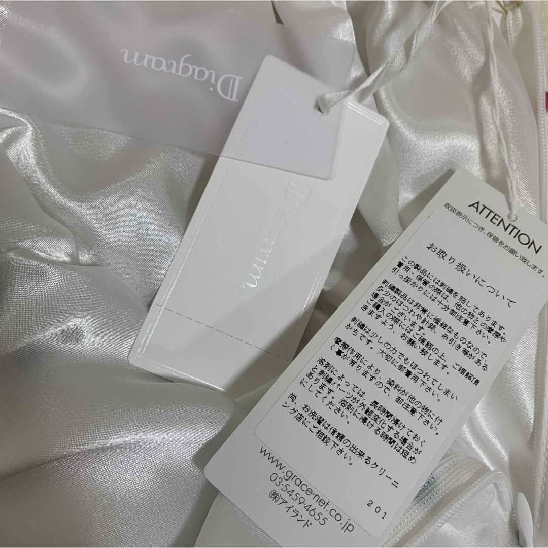 【新品タグ付】GRACE CONTINENTALドットギャザースカート 白 36