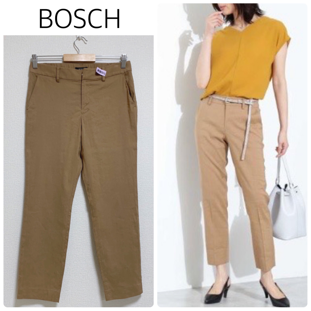 BOSCH - 【クリーニング済】BOSCH麻ストレッチテーパードパンツ