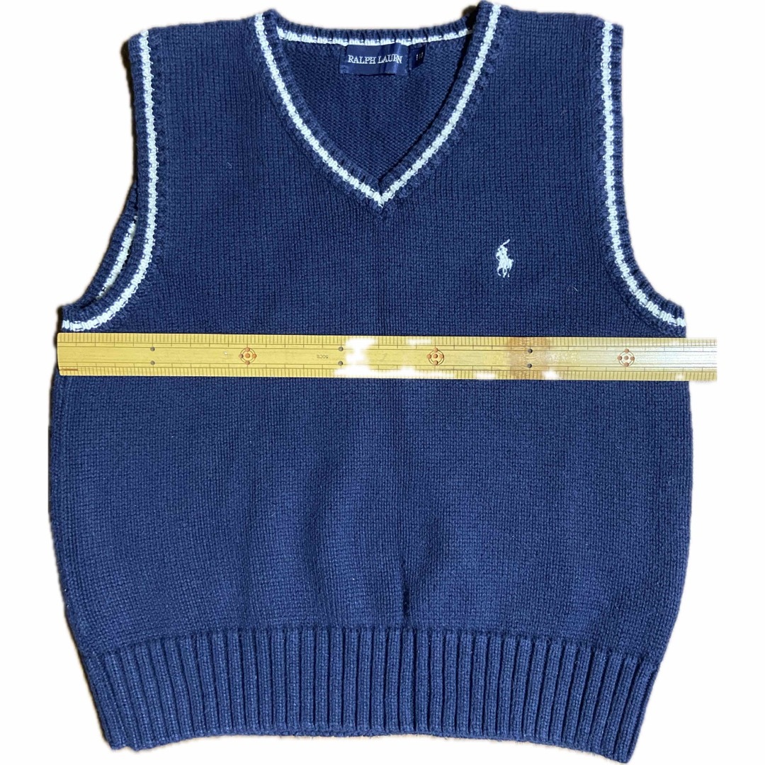 Ralph Lauren(ラルフローレン)のラルフローレン　ベスト　紺色 キッズ/ベビー/マタニティのキッズ服男の子用(90cm~)(ニット)の商品写真