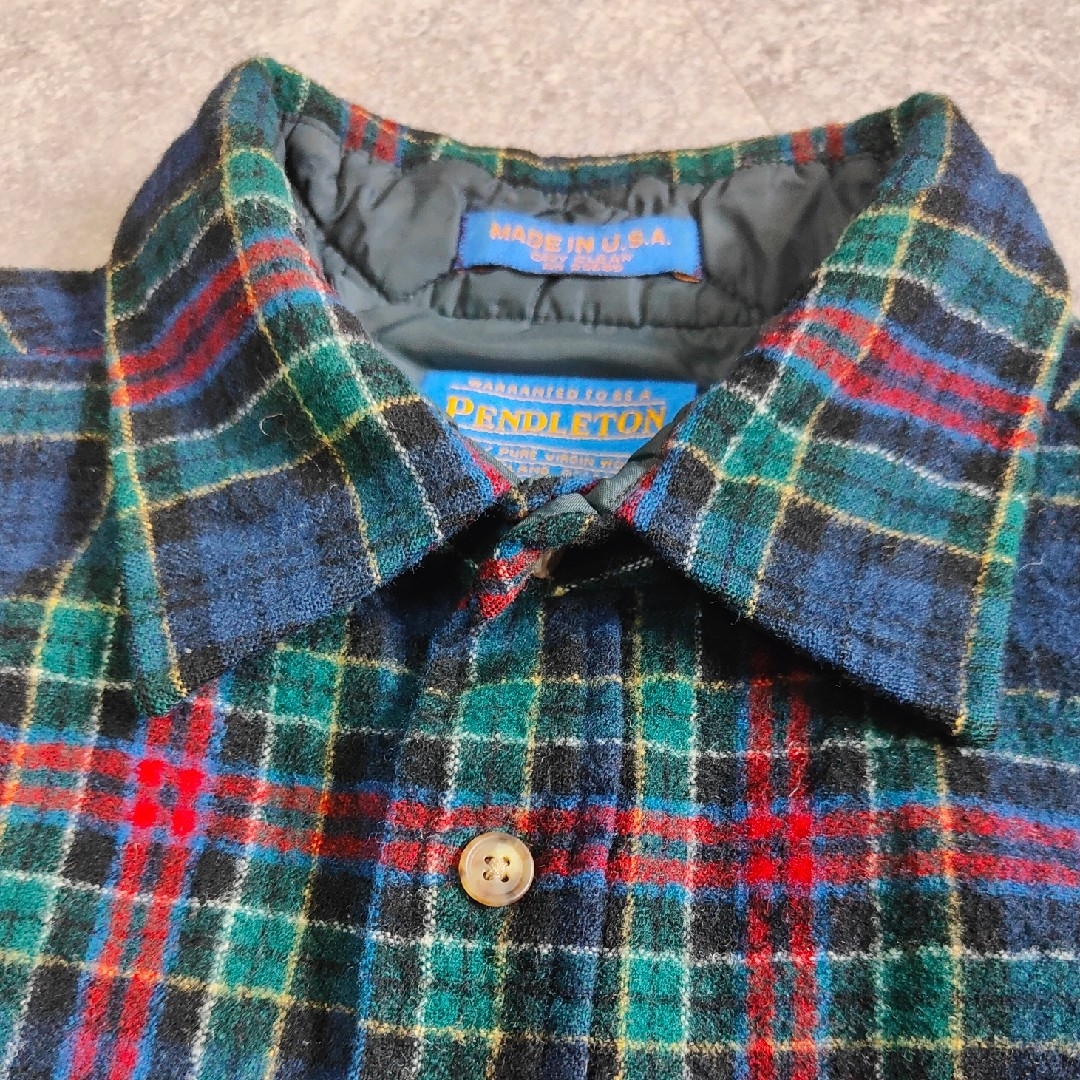 PENDLETON】ペンドルトン USA製 バージンウールシャツ タータン - シャツ