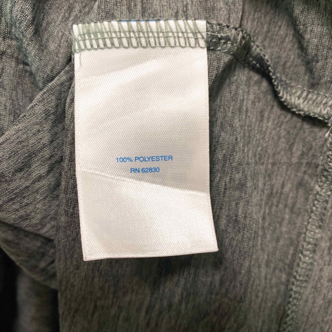 US古着　半袖ポロシャツ　ラガー　ワンポイント刺繍ロゴ　無地　男女兼用　Lサイズ メンズのトップス(ポロシャツ)の商品写真