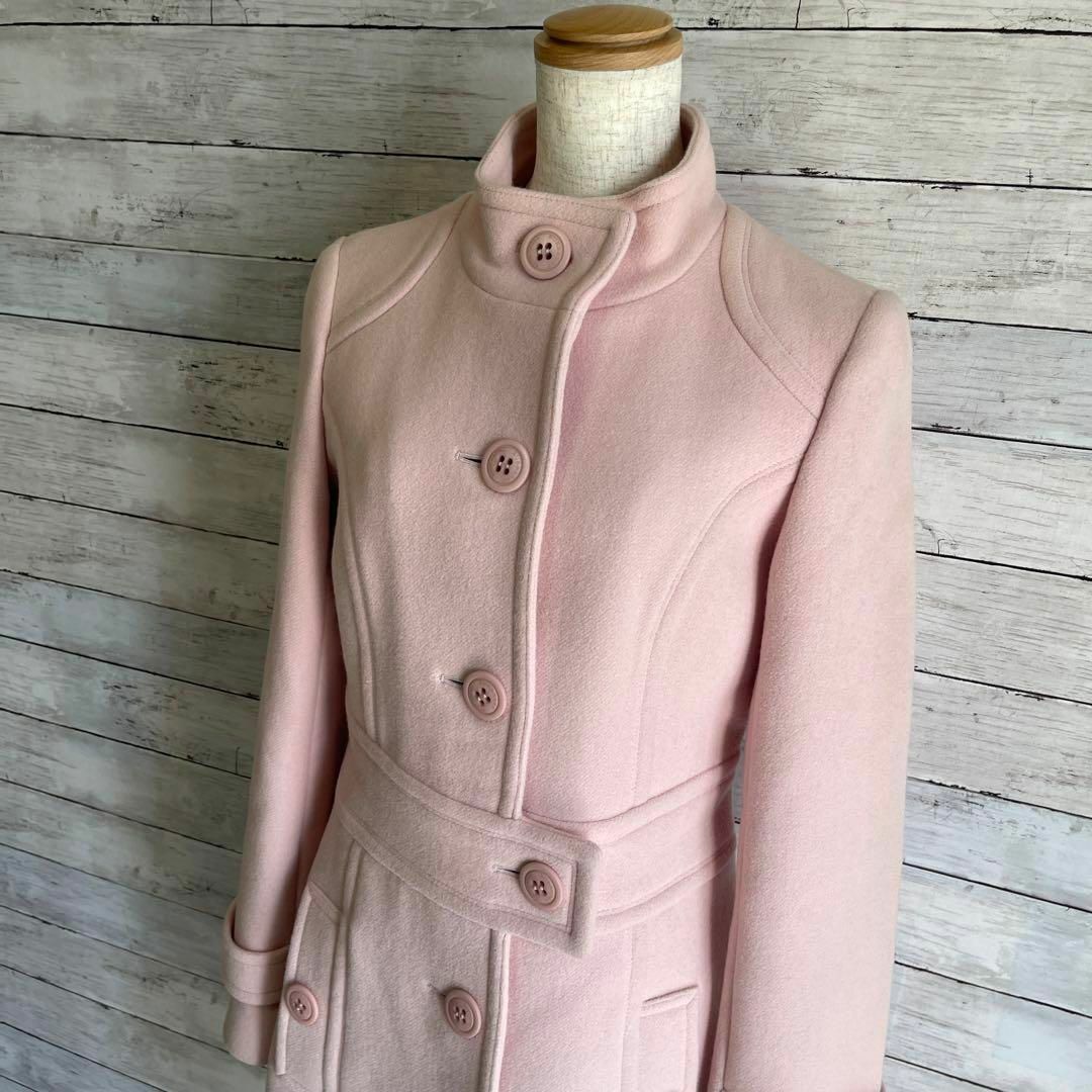 美品 バーバリーブルーレーベル ロングコート 裏地ノバチェック