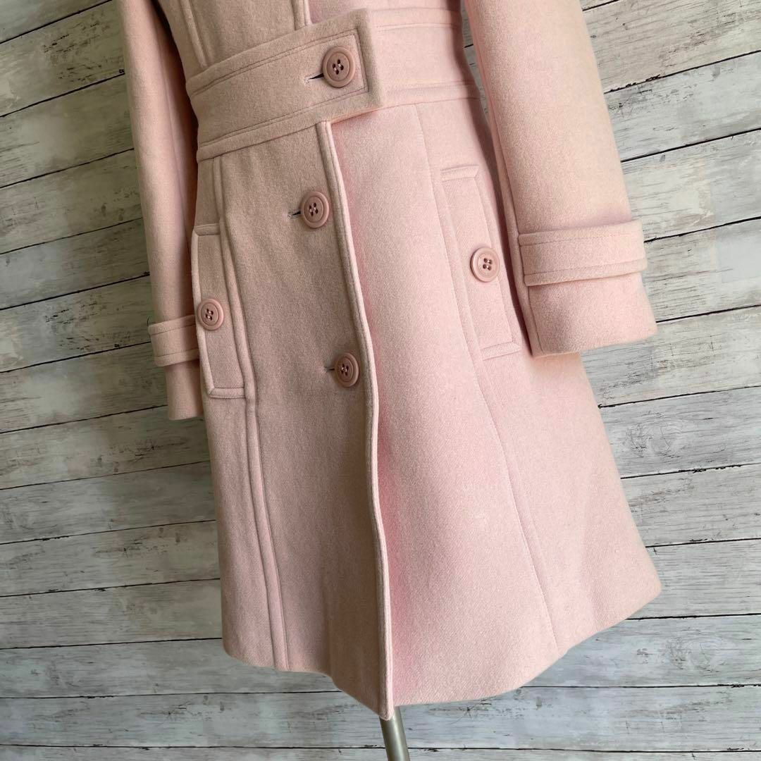 美品 バーバリーブルーレーベル ロングコート 裏地ノバチェック