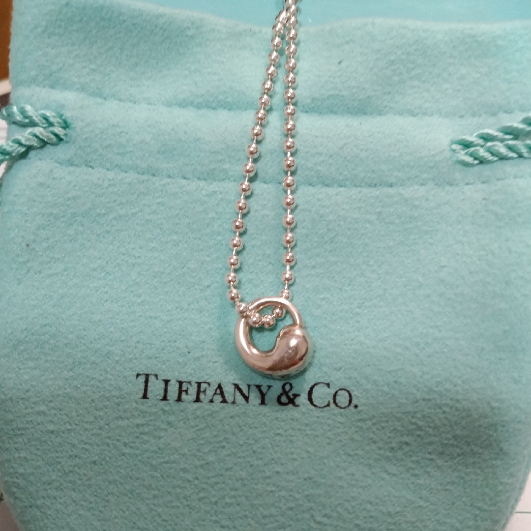 美品!TIFFANYエターナルサークル 粒 チャーム保存袋付-