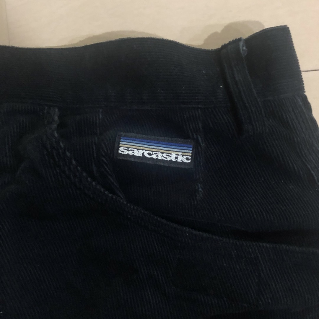 SARCASTIC(サキャスティック)のSARCASTIC コーデュロイパンツ　黒サイズL メンズのパンツ(その他)の商品写真