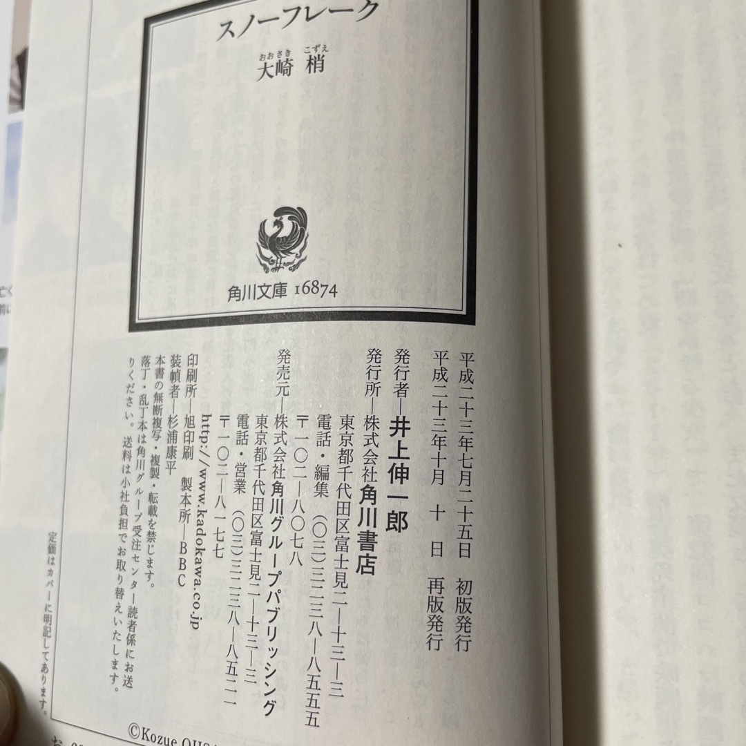 スノ－フレ－ク エンタメ/ホビーの本(その他)の商品写真