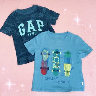 ギャップキッズ(GAP Kids)の☆GAP KIDS☆ヤシの木＆スケートボード柄半袖Tシャツ☆110サイズ☆(Tシャツ/カットソー)