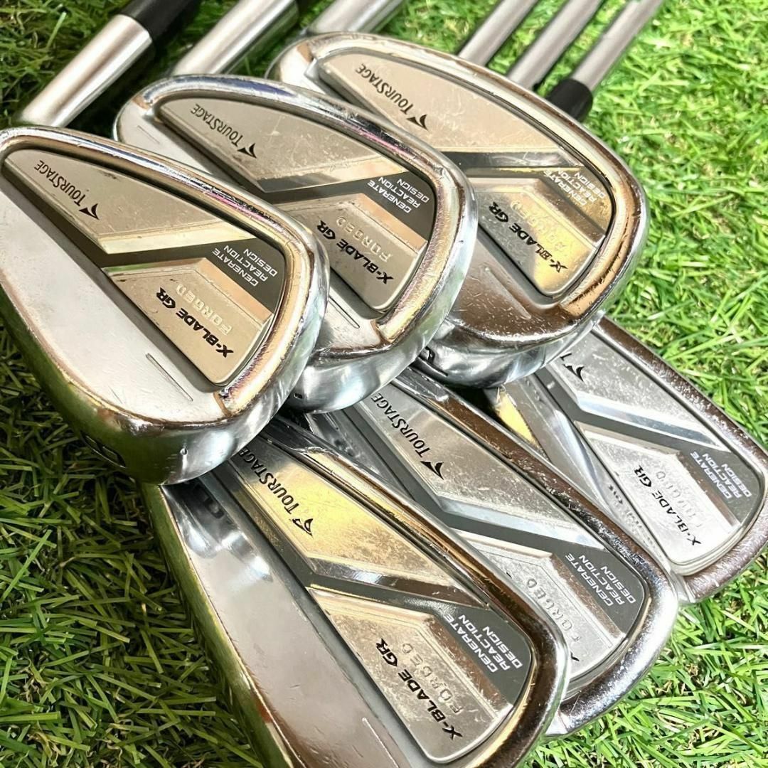 ツアーステージ TOURSTAGE X-BLADE GR FORGED 6本　右 スポーツ/アウトドアのゴルフ(クラブ)の商品写真