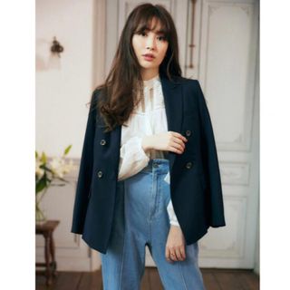 ハーリップトゥ(Her lip to)のherlipto Double-breasted Twill Blazer(テーラードジャケット)