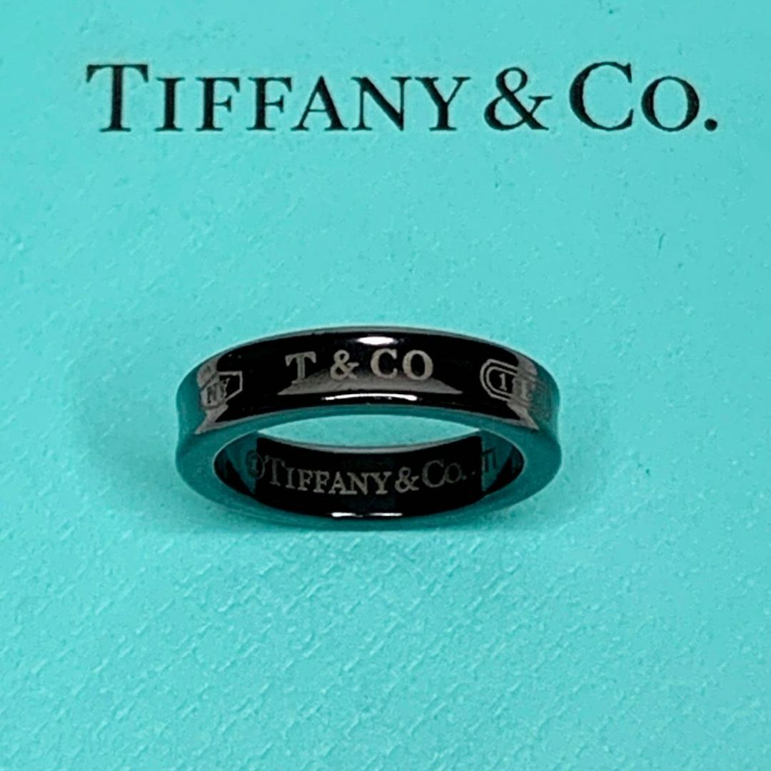 TIFFANY&Co. ティファニー ブラックチタン 1837 ナロー リング