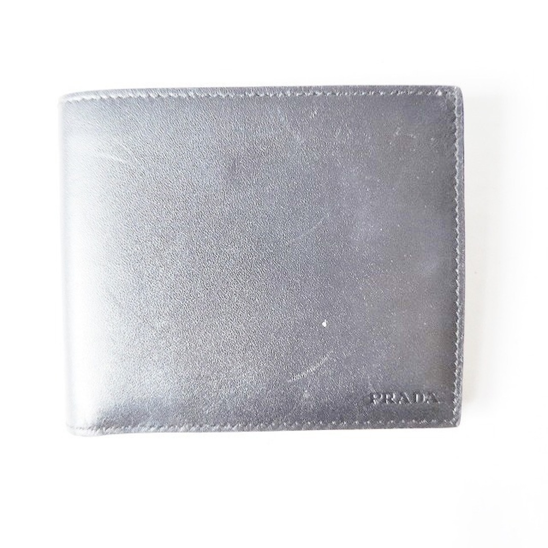 PRADA(プラダ) 2つ折り財布 - 黒 レザー