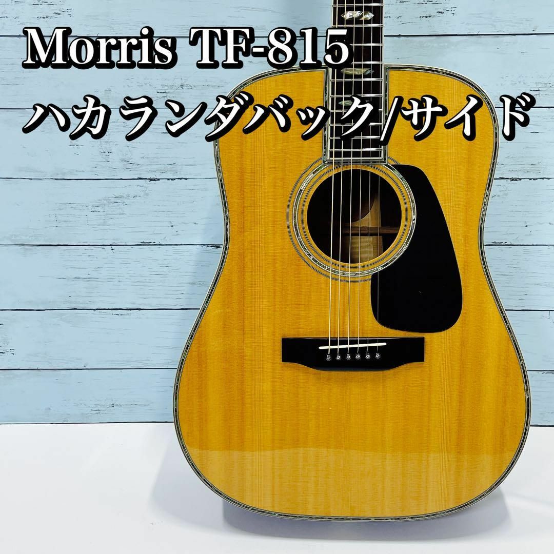 希少！Morris TF-815 ハカランダバック&サイド 豪華インレイ アコギ