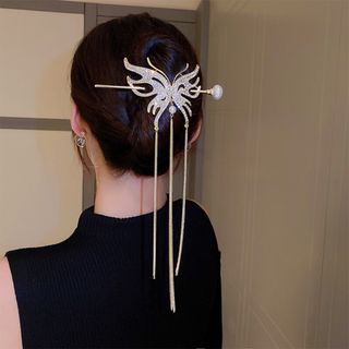 簪 かんざし 一本 挿し 和装 髪飾り シルバー ヘアアクセサリー(その他)