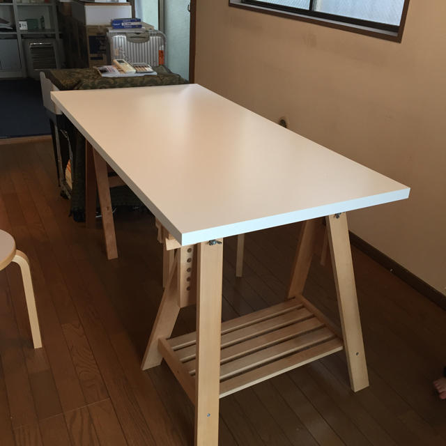 IKEA(イケア)のyayoi様専用 IKEA テーブル 脚 二脚セット 美品 インテリア/住まい/日用品の机/テーブル(ダイニングテーブル)の商品写真