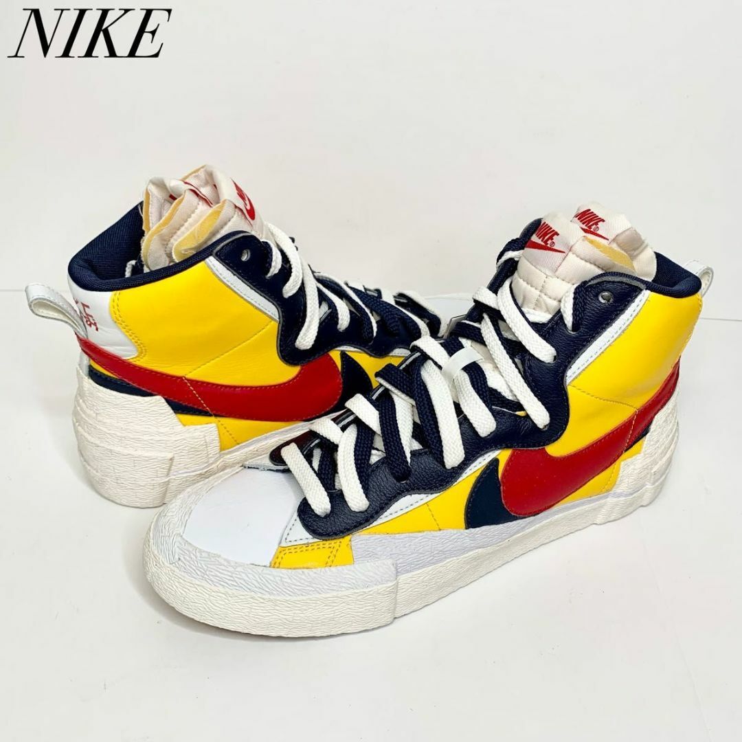 sacai NIKE Blazer MID yellow イエロー 26.5cm