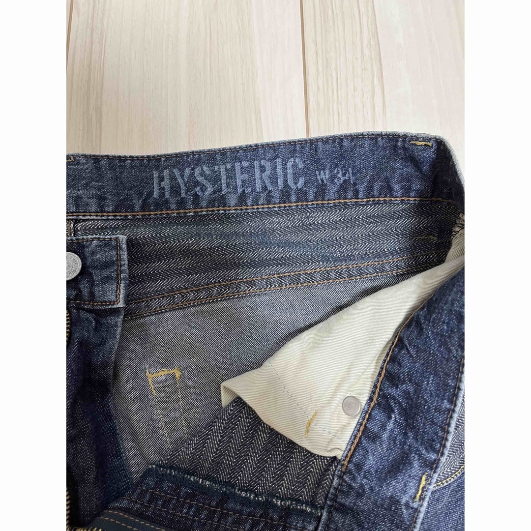 美品 HYSTERIC GLAMOUR スクラッチフレアブーツカット34インチ