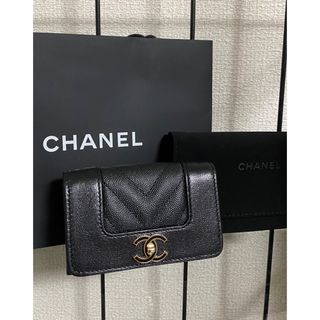 CHANEL 小銭入れ フラップカードケース 名刺ケース 新品