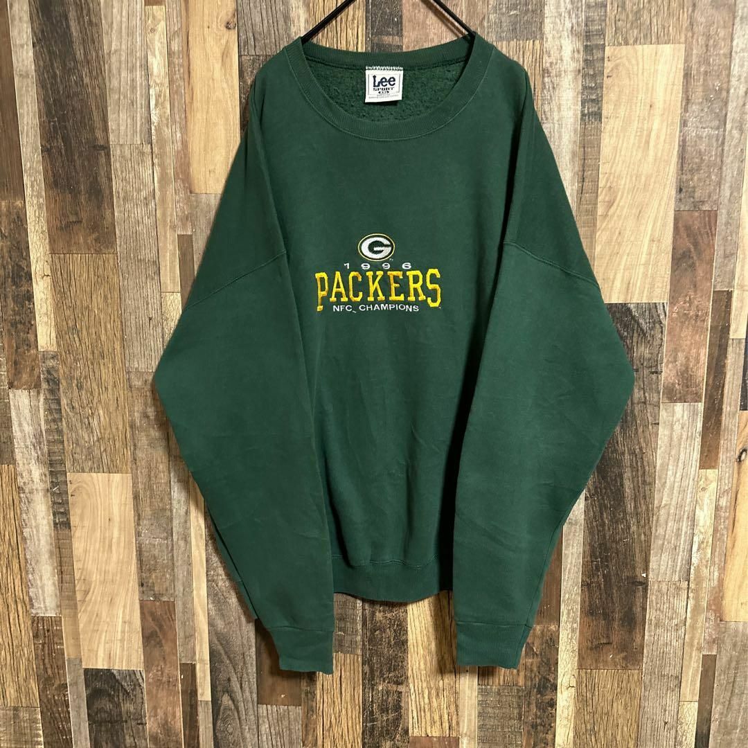 NFL packers パッカーズ チームロゴ刺繍 フーディ 裏起毛