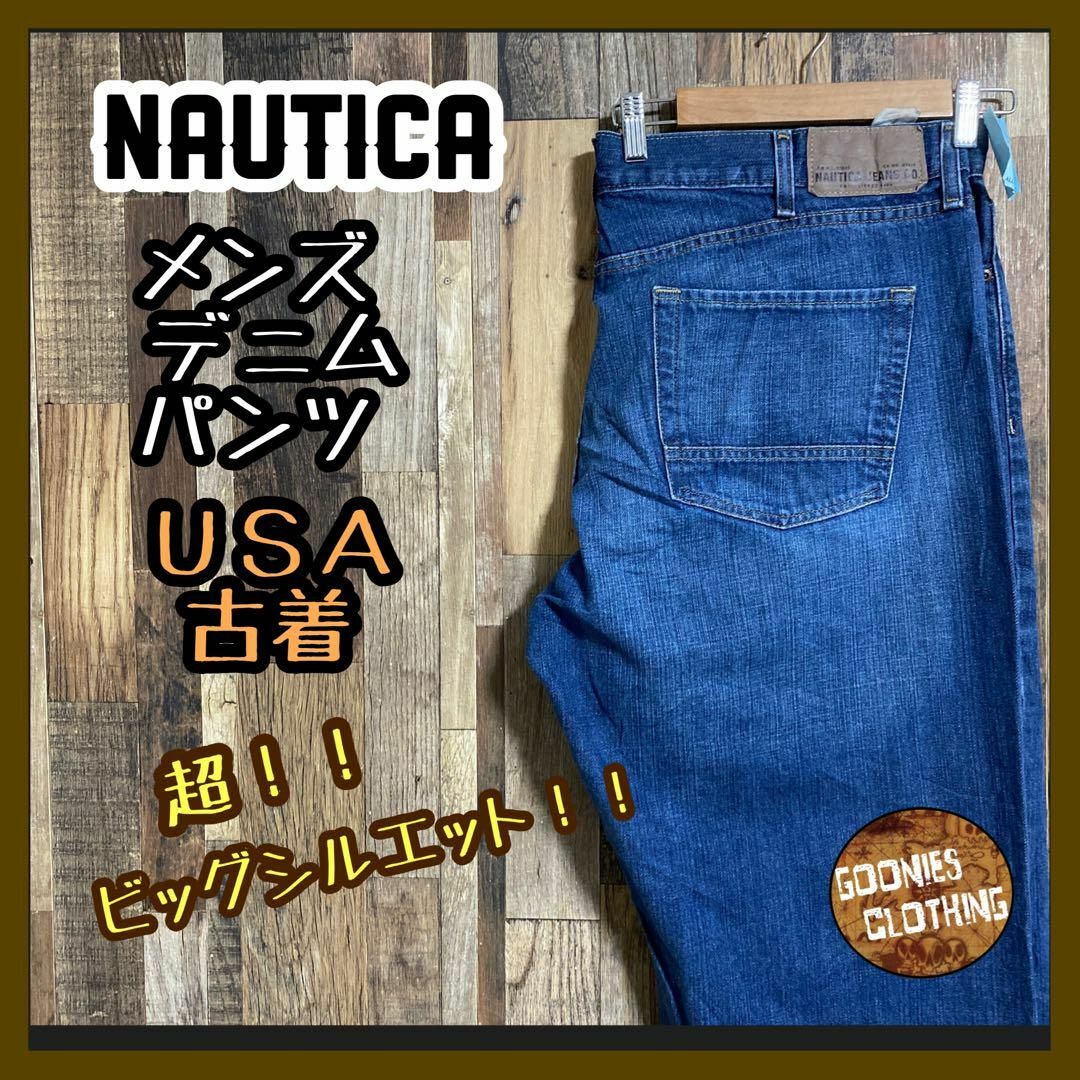 【希少】90's NAUTICA ノーティカ ワイドデニム パンツ W34L32