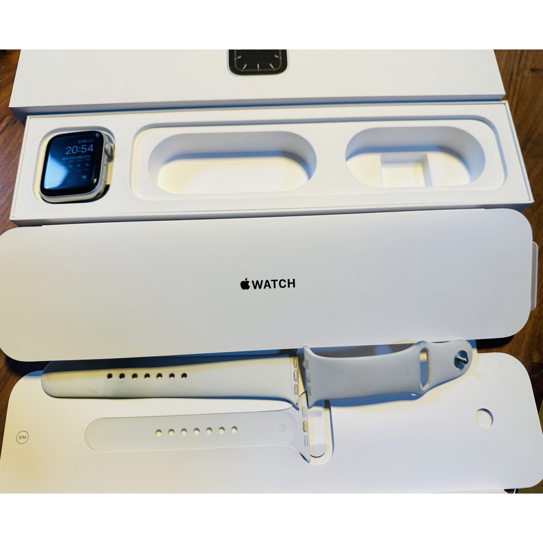 Apple Watch(アップルウォッチ)のAPPLE WATCH5 44 SVAL WTSB140-220 201909 スマホ/家電/カメラのスマートフォン/携帯電話(その他)の商品写真