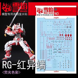 RG 1/144 MBF-P02 ガンダムアストレイレッドフレーム用水転写式デカ(模型/プラモデル)