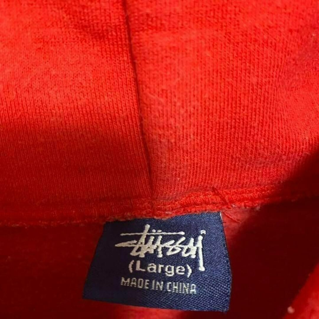 90S ステューシー　stussy パーカー　メンズ　L プリント 古着　A3