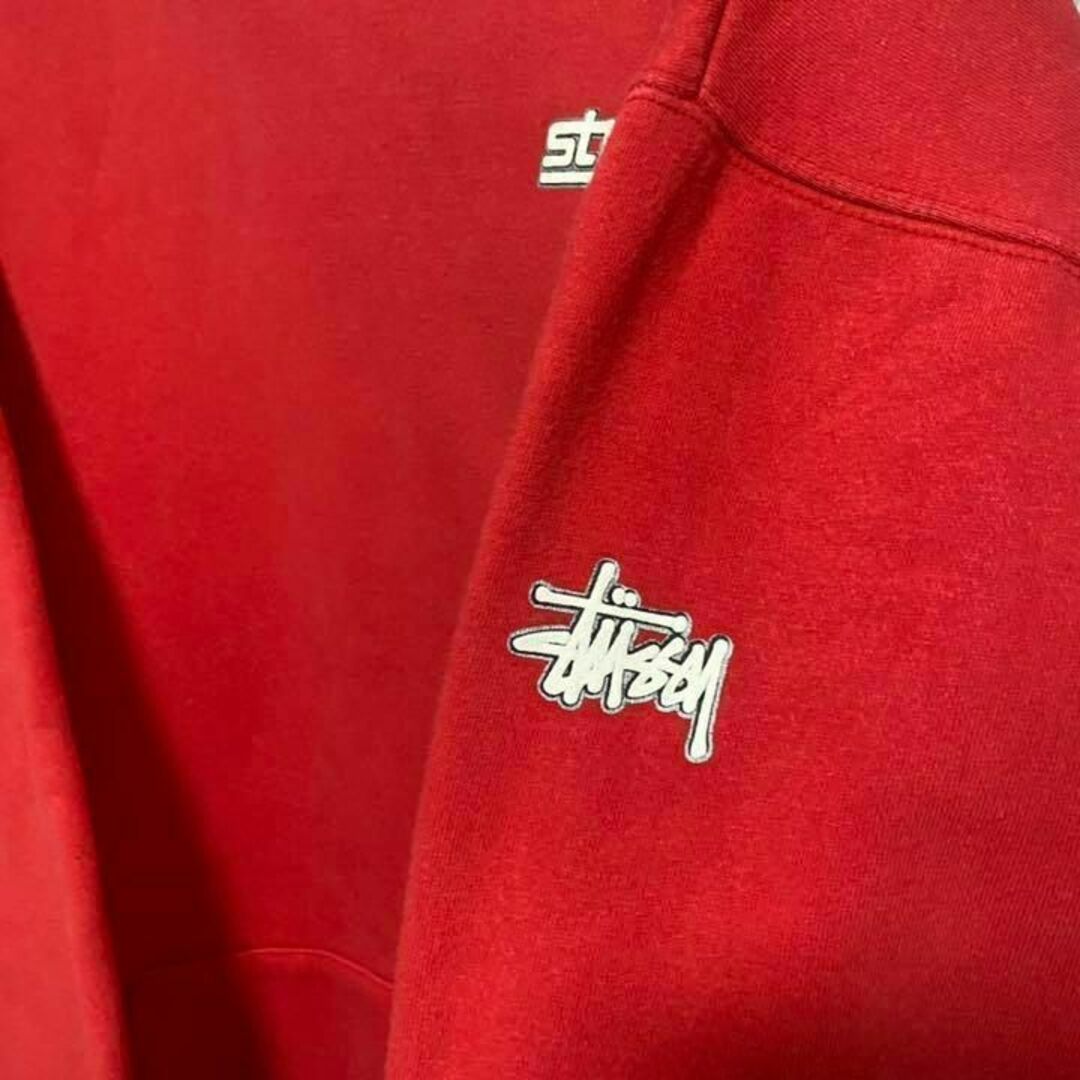 90S ステューシー　stussy パーカー　メンズ　L プリント 古着　A3