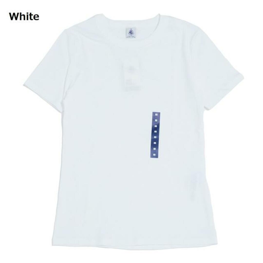 PETIT BATEAU(プチバトー)のPETIT BATEAU プチバトー A03YY クルーネック半袖Ｔシャツ L’ICONIQUE White S レディースのトップス(Tシャツ(半袖/袖なし))の商品写真