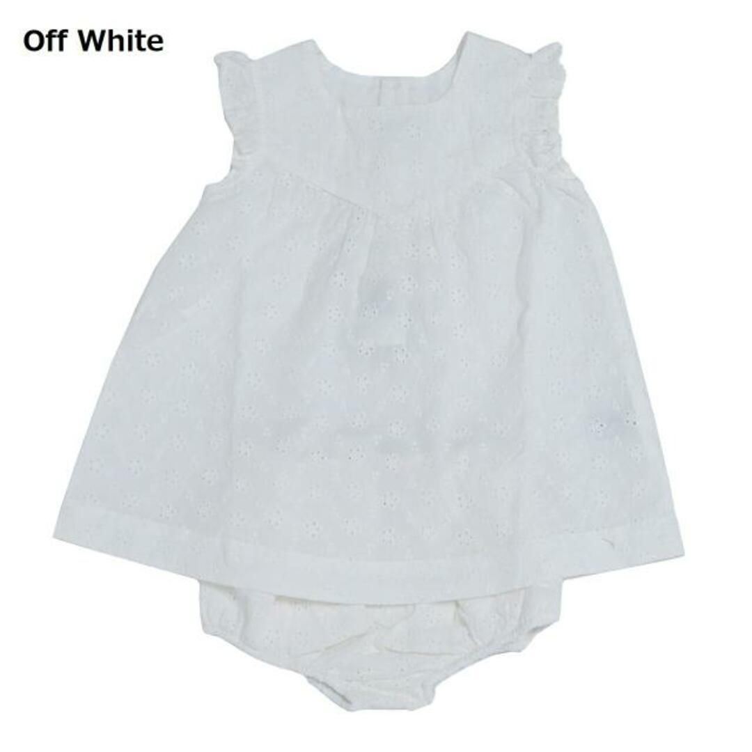 PETIT BATEAU(プチバトー)のPETIT BATEAU（プチバトー）A06RN01 ポプリンワンピース＆ブルマセット Off White キッズ/ベビー/マタニティのベビー服(~85cm)(ワンピース)の商品写真