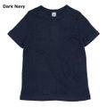 PETIT BATEAU（プチバトー）A070F01 リネンクルーネック半袖Ｔシャツ Dark Navy M