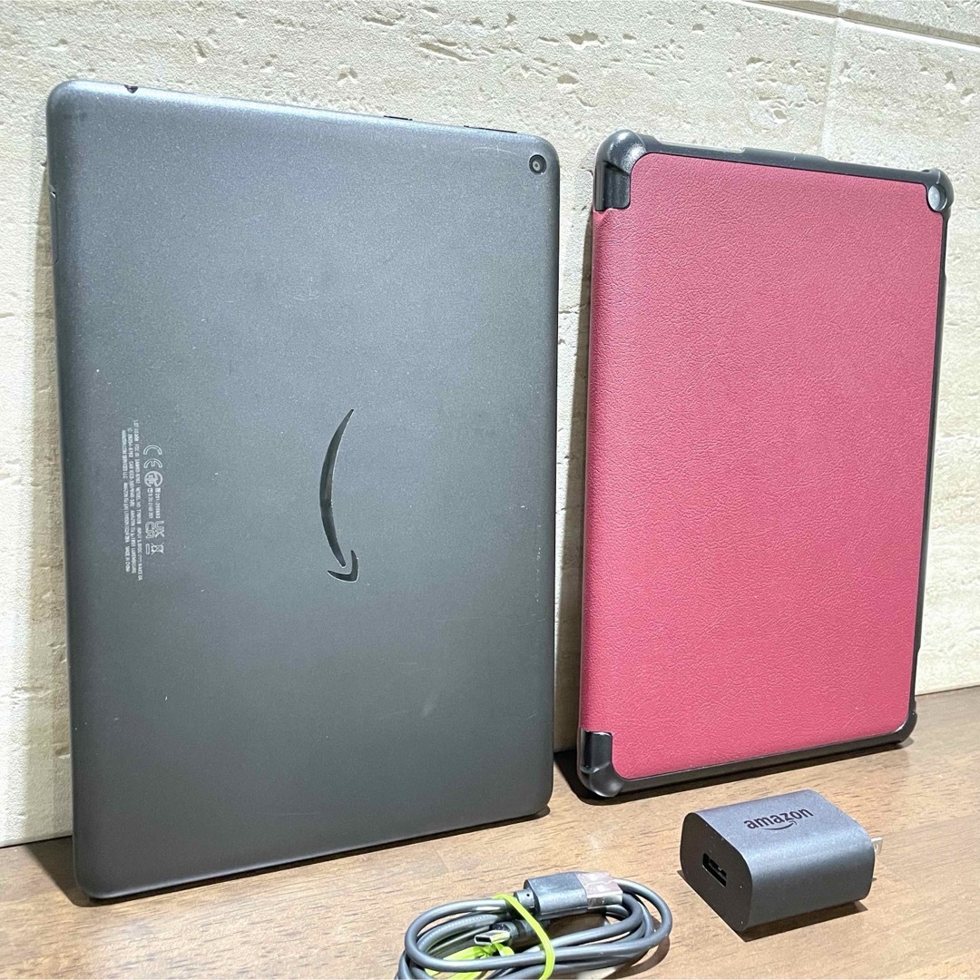 Amazon fire HD 10 第11世代 32GB 品 赤カバー付 4