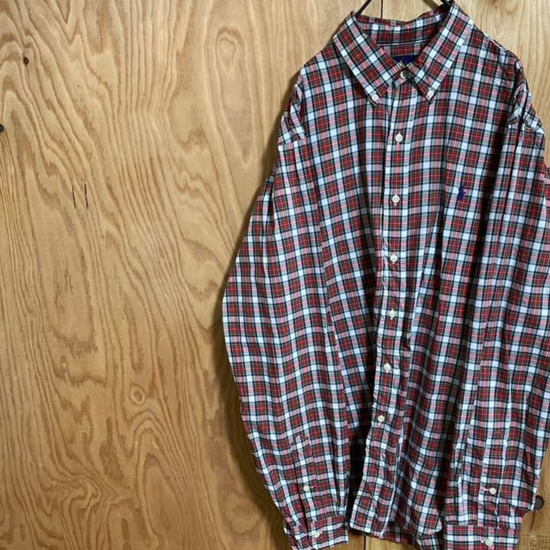 POLO RALPH LAUREN - ラルフローレン 長袖シャツ USA古着 90s ボタン