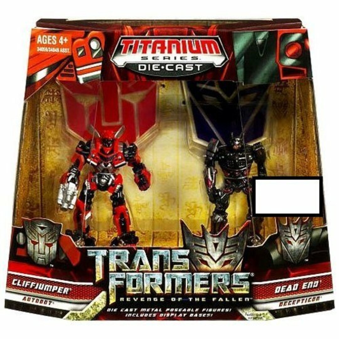 Transformers 2: Revenge of the Fallen Exclusive Titanium Series Die Cast Figure 2-Pack Cliffjumper and Dead End