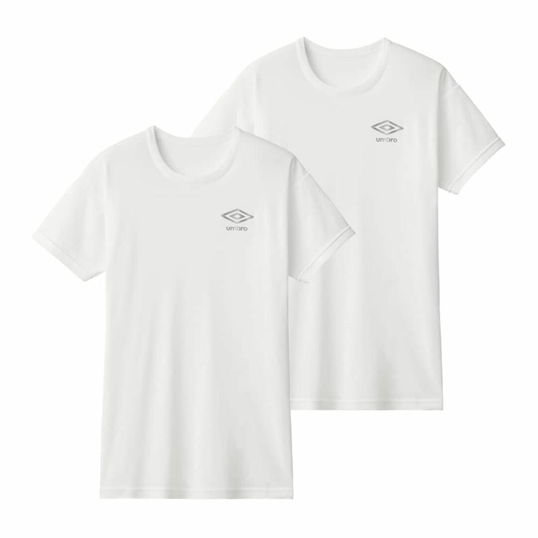 [アンブロ] Tシャツ クルーネック 綿混 吸汗速乾 2枚組 ボーイズ