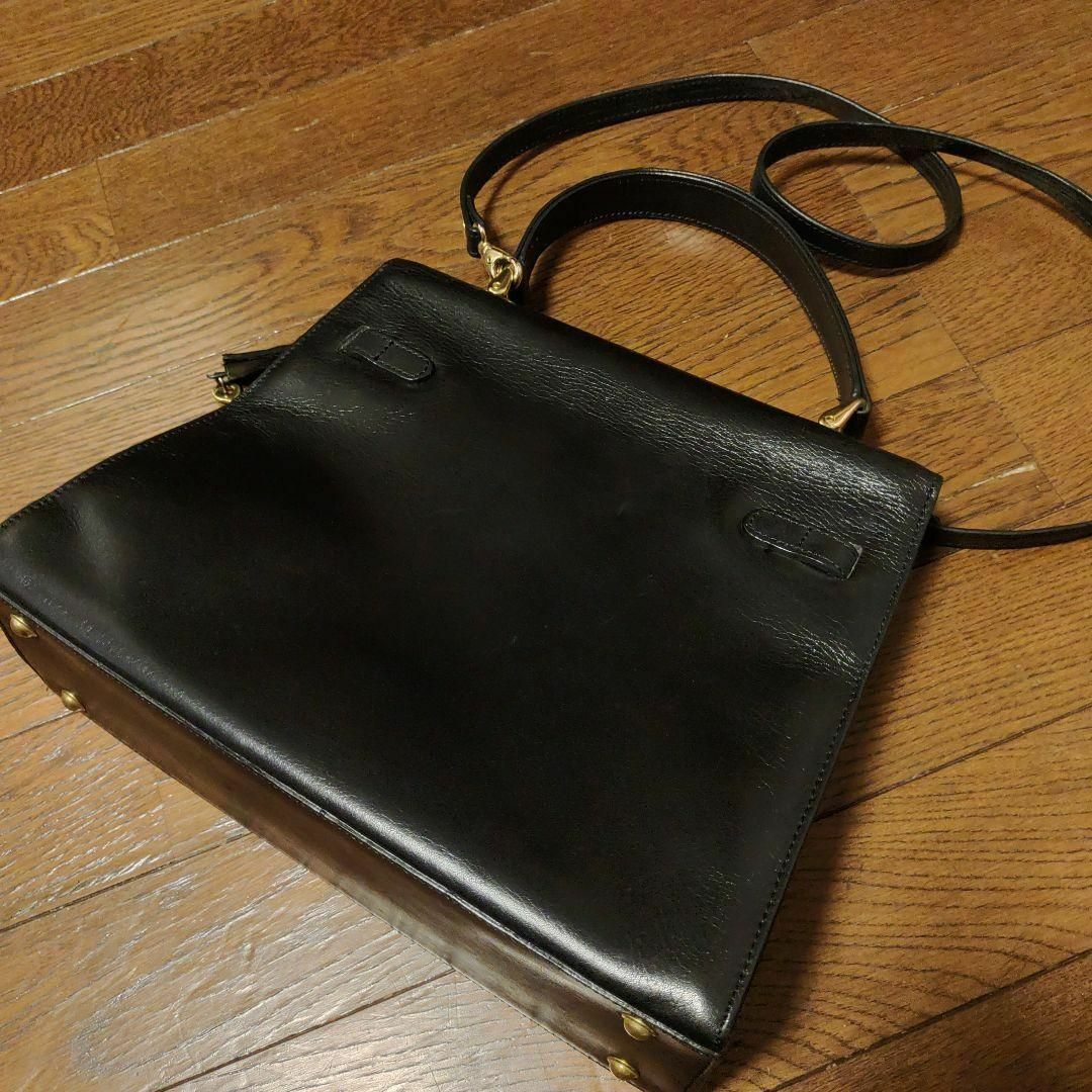 超美品　プルシェ　ショルダーバッグ　2way　ヒネリ　ヴィンテージ　レザー