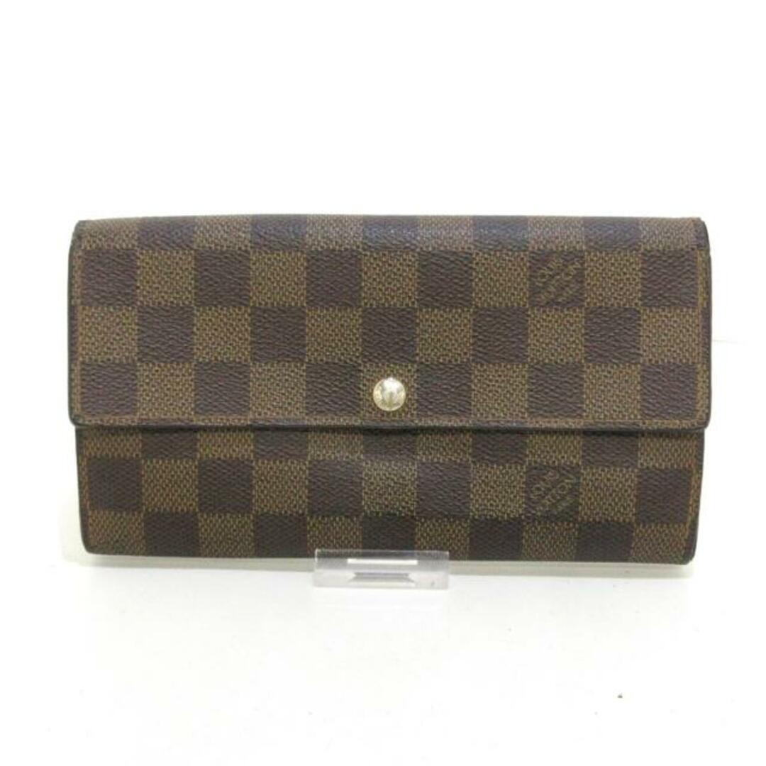 LOUIS VUITTON - ルイヴィトン 長財布 ダミエ N61734 エベヌの通販 by