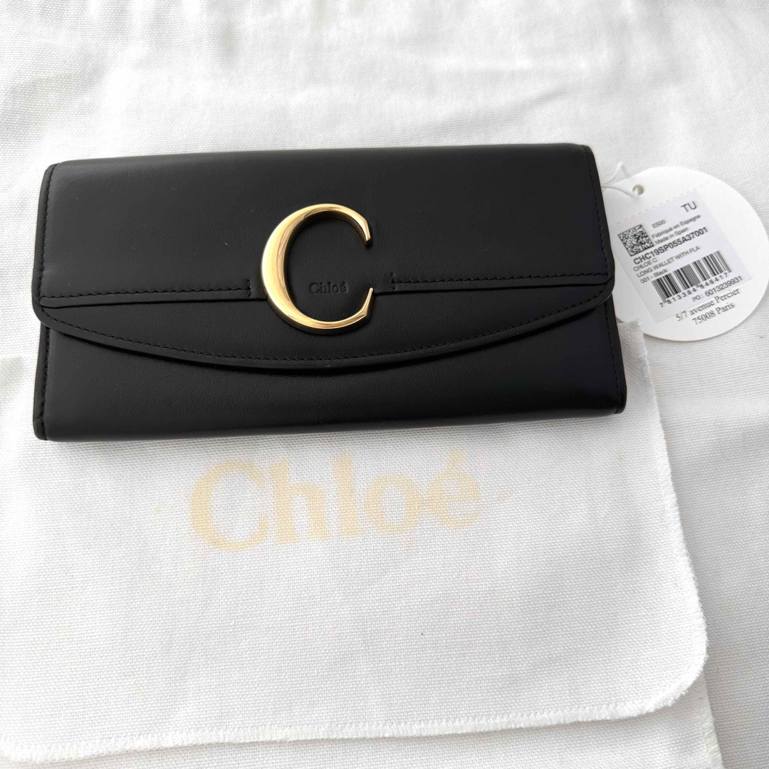 CHLOE C クロエ　二つ折り長財布　クロエシー　ロングウォレット　極美品 | フリマアプリ ラクマ