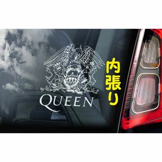 ❤クイーン QUEEN 内張り カーステッカー 11X10cm 内貼り シール(その他)