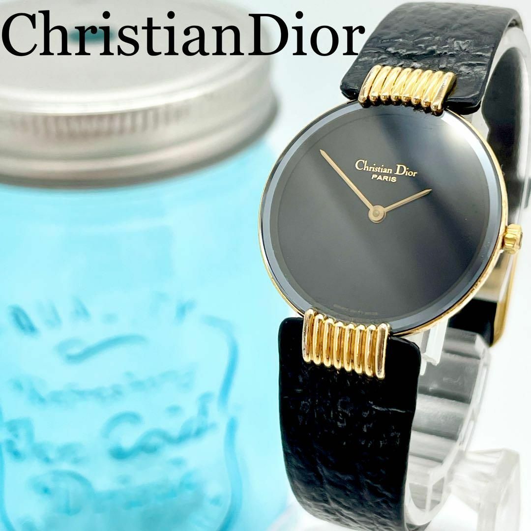 Christian Dior - 606【美品】ChristianDior ディオール時計 ブラック